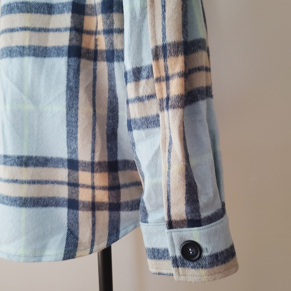 Anthropologie Avec Les Filles Plaid Fleece Shacket - Picture 10 of 16